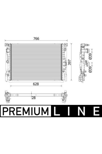 Kühlmittelkühler BMW 7 / 8 G12.G15