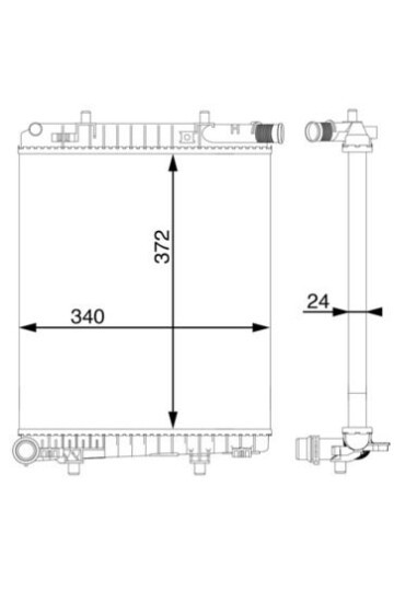 Kühlmittelkühler CITROEN C1