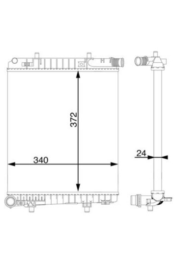 Kühlmittelkühler CITROEN JUMPER