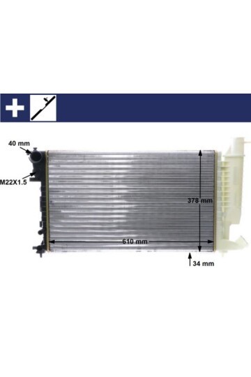 Kühlmittelkühler CITROEN XSARA