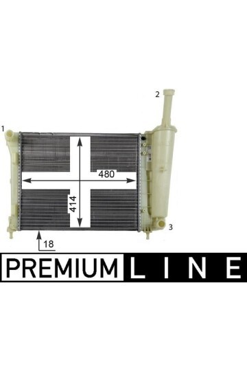 Kühlmittelkühler FIAT 500 / FORD KA