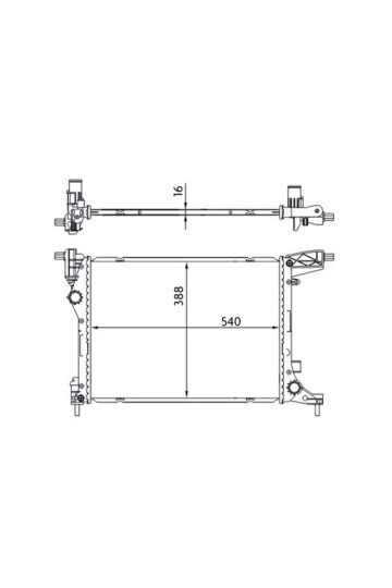 Kühlmittelkühler FIAT 500L