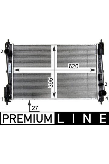 Kühlmittelkühler FIAT GRANDE PUNTO