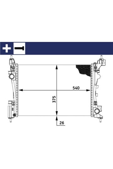 Kühlmittelkühler FIAT GRANDE PUNTO