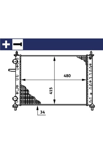 Kühlmittelkühler FIAT MULTIPLA