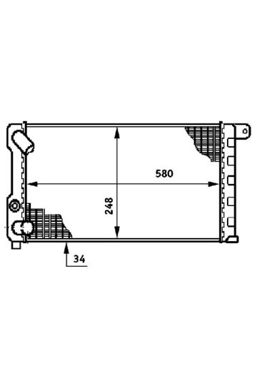 Kühlmittelkühler FIAT PANDA / LANCIA Y10