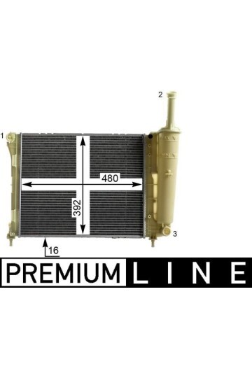 Kühlmittelkühler FIAT PANDA 1.2i