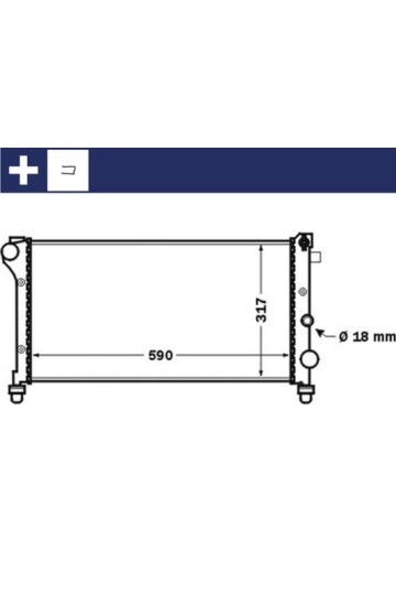 Kühlmittelkühler FIAT PANDA II 03-