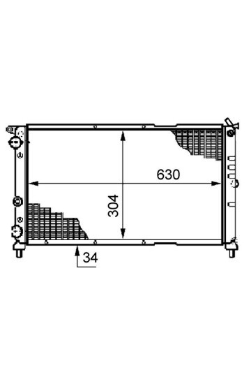 Kühlmittelkühler FIAT PUNTO