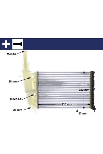Kühlmittelkühler FIAT PUNTO