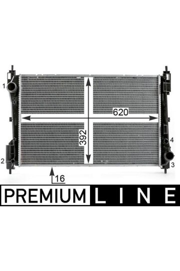 Kühlmittelkühler FIAT PUNTO EVO 1.3