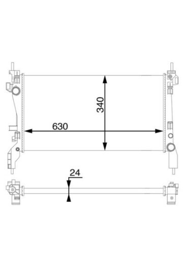 Kühlmittelkühler FIAT QUBO 1.3D MULTIJET