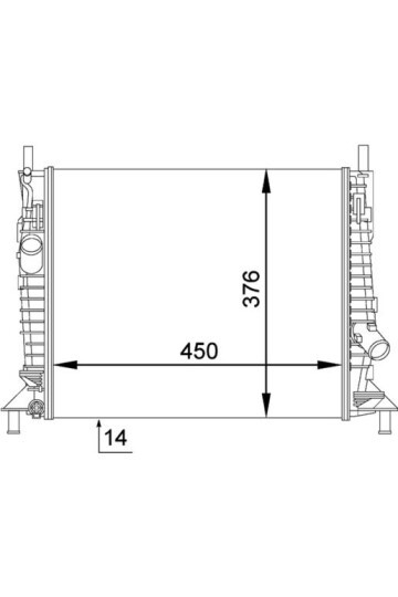 Kühlmittelkühler FORD FOCUS II / C-MAX