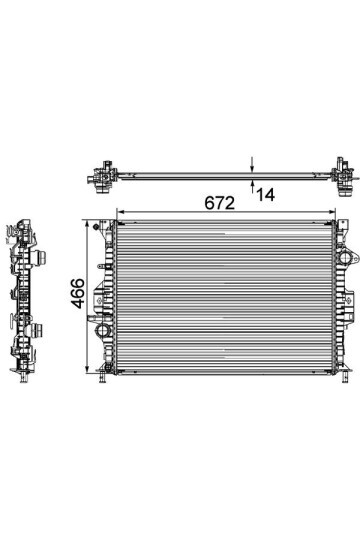 Kühlmittelkühler FORD MONDEO IV