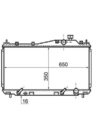 Kühlmittelkühler HONDA CIVIC 1.4 is/1.6 i