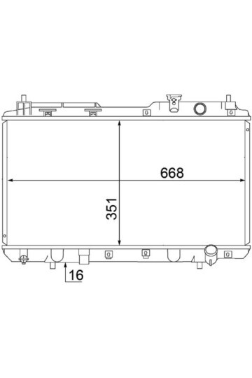 Kühlmittelkühler HONDA CR-V 97-02