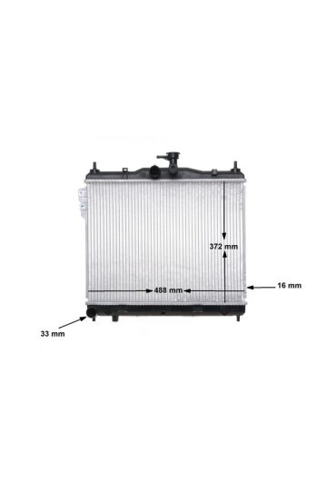 Kühlmittelkühler HYUNDAI GETZ / WORLD CAR