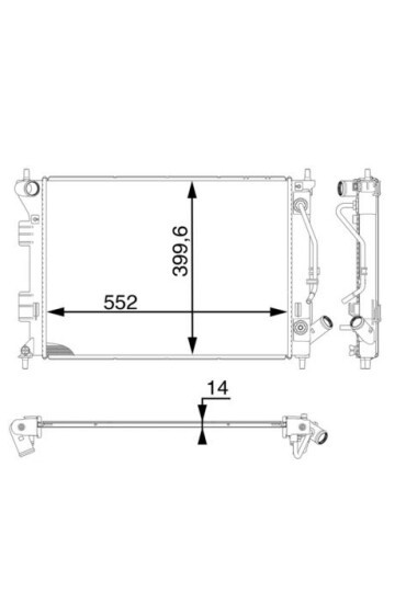 Kühlmittelkühler HYUNDAI I30