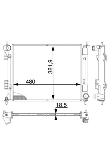 Kühlmittelkühler HYUNDAI IX20