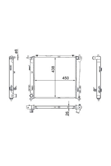 Kühlmittelkühler KIA CEED 1.6D