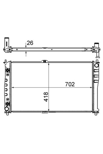 Kühlmittelkühler KIA SEDONA / CARNIVAL