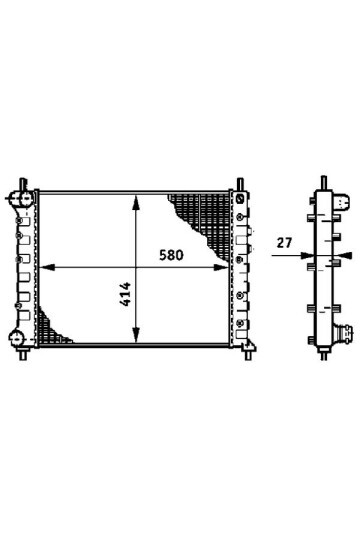 Kühlmittelkühler LANCIA LYBRA