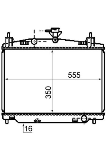 Kühlmittelkühler MAZDA 2 1.3/ 1.5