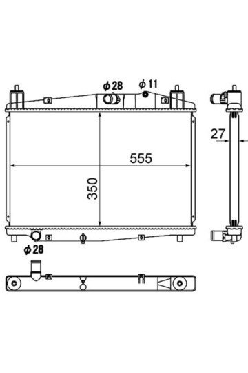 Kühlmittelkühler Mazda 2 2007-
