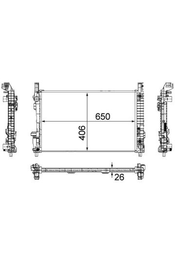 Kühlmittelkühler MB A-CL. W169
