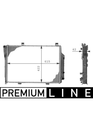 Kühlmittelkühler MB C-CL. W202