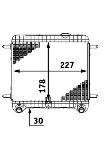 Kühlmittelkühler MB E-CL. W211