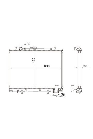 Kühlmittelkühler MITSUBI L200 09/96-07/01