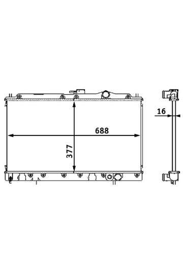 Kühlmittelkühler MITSUBISHI