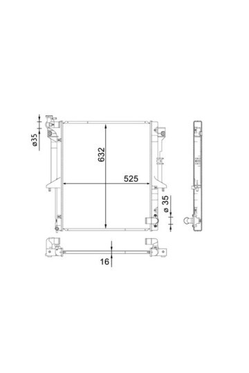 Kühlmittelkühler MITSUBISHI L 200 2.5 DID