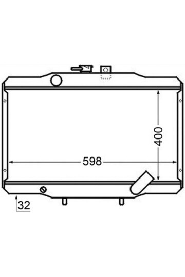 Kühlmittelkühler MITSUBISHI L300