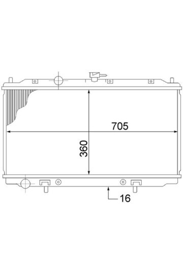 Kühlmittelkühler NISSAN ALMERA N16 00-