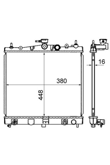 Kühlmittelkühler NISSAN MICRA III / NOTE