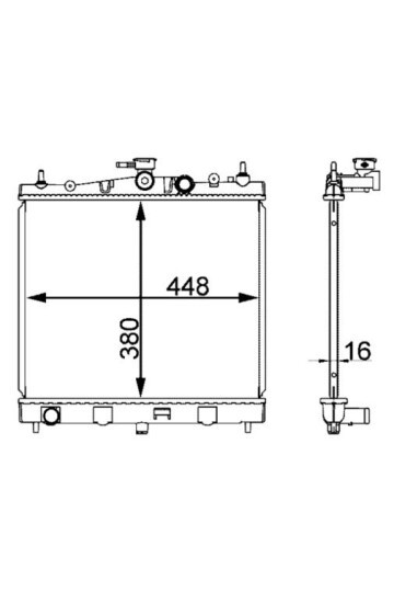 Kühlmittelkühler NISSAN MICRA III