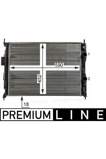 Kühlmittelkühler NISSAN QASHQAI 2006>2008