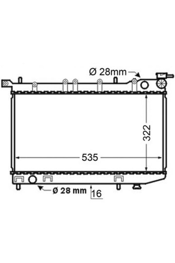 Kühlmittelkühler NISSAN SUNNY III