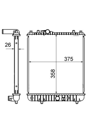 Kühlmittelkühler OPEL AGILA