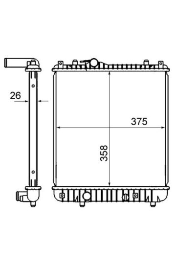 Kühlmittelkühler OPEL AGILA