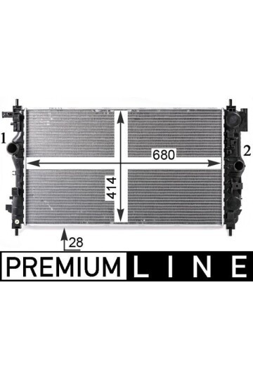 Kühlmittelkühler OPEL ASTRA J