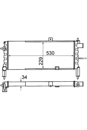 Kühlmittelkühler OPEL CORSA A
