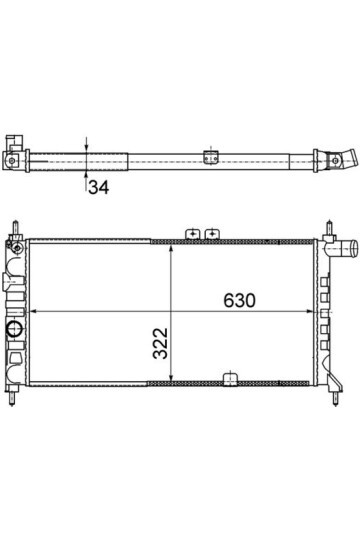 Kühlmittelkühler OPEL KADETT E