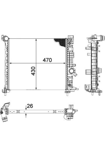 Kühlmittelkühler OPEL MERIVA