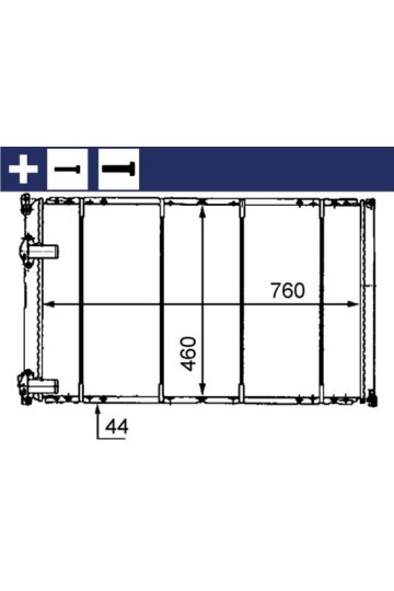 Kühlmittelkühler OPEL MOVANO 2.5 D