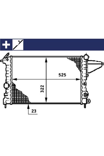 Kühlmittelkühler OPEL VECTRA