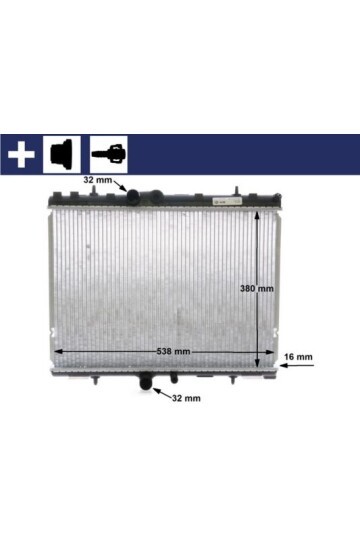 Kühlmittelkühler PEUGEOT 307