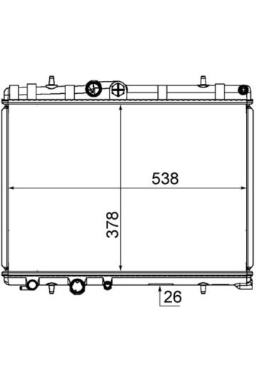 Kühlmittelkühler PEUGEOT 407 2.2i